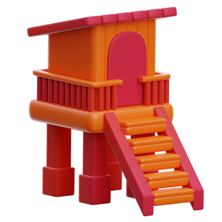 Lifeguard Tower  3D Icon