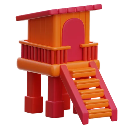 Lifeguard Tower  3D Icon