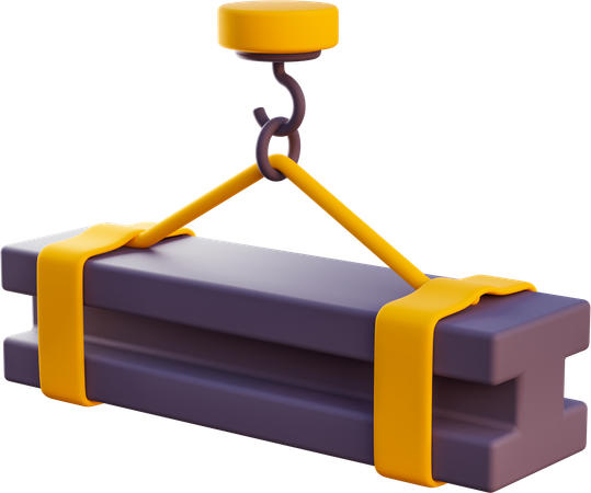 Lifted Metal Beam  3D Icon