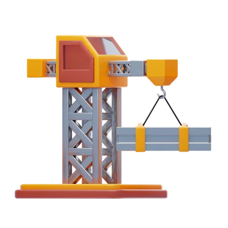 Lifting Crane  3D Icon