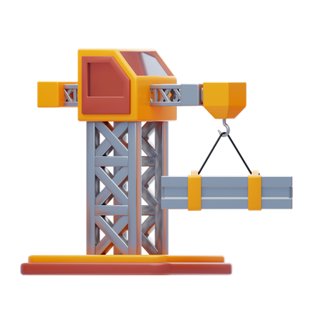 Lifting Crane  3D Icon