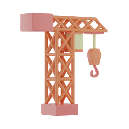 Lifting Crane  3D Icon