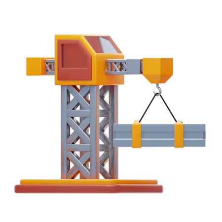 Lifting Crane  3D Icon