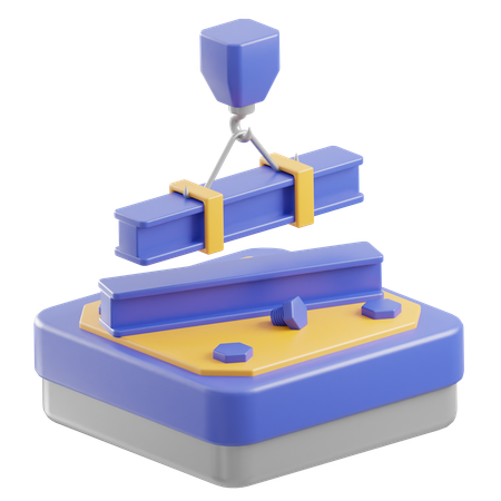 Lifting Crane  3D Icon