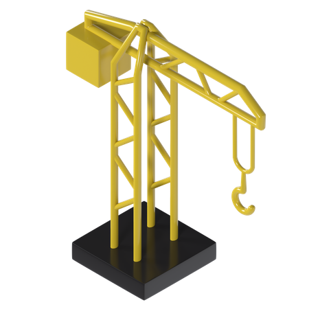 Lifting Crane  3D Illustration