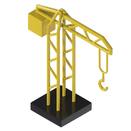 Lifting Crane  3D Illustration