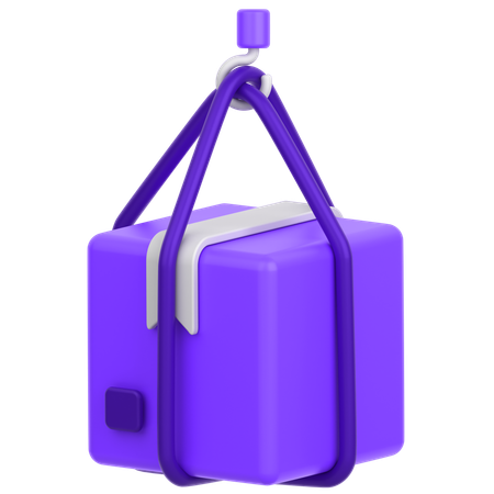 Lifting Delivery Box  3D Icon