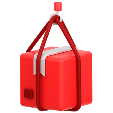 Lifting Delivery Box  3D Icon