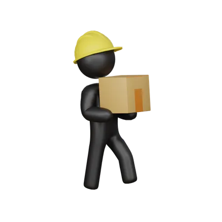 Lifting staff  3D Icon