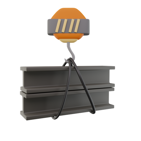 Lifting Steel Beam  3D Icon