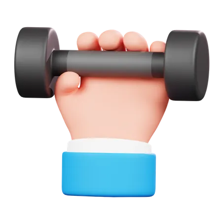 Lifting Weights Hand Gesture  3D Icon