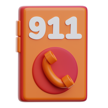 Ligação de emergência  3D Icon