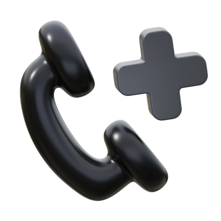 Ligação de emergência  3D Icon