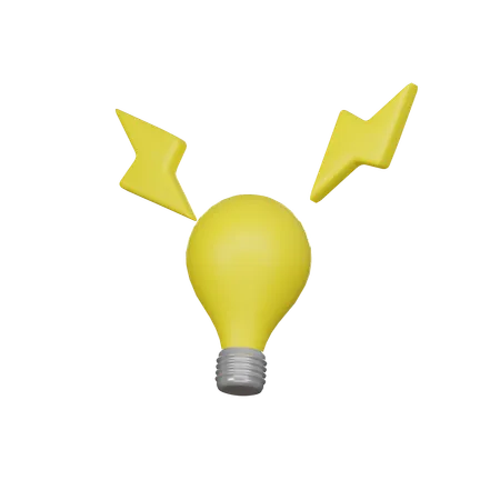 Light Bulb 3 D Icon 3D Icon