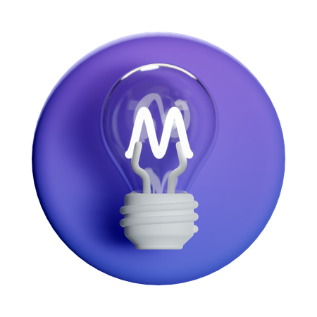 전구  3D Icon
