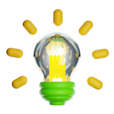 電球  3D Icon