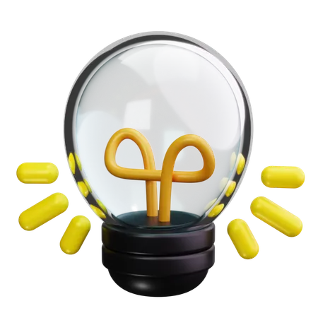 Light Bulb  3D Icon