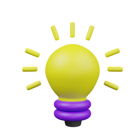 Light Bulb  3D Icon