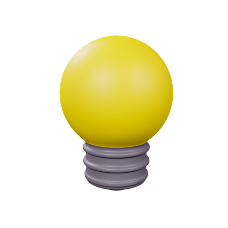 Light bulb  3D Illustration