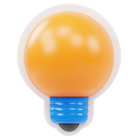 Light Bulb  3D Sticker