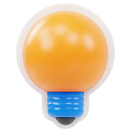 Light Bulb  3D Sticker