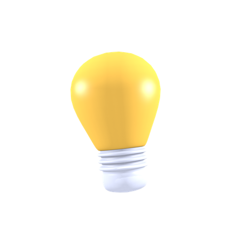 Light bulb 3D Illustration