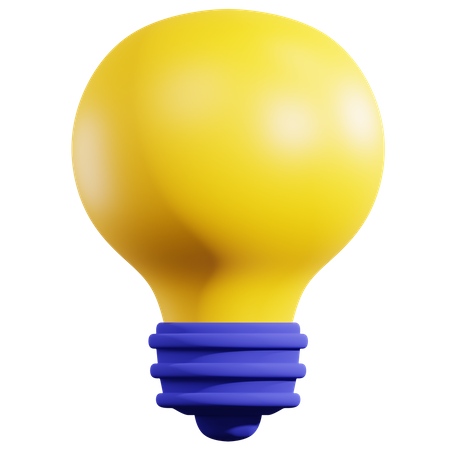 Light Bulb 3D Illustration