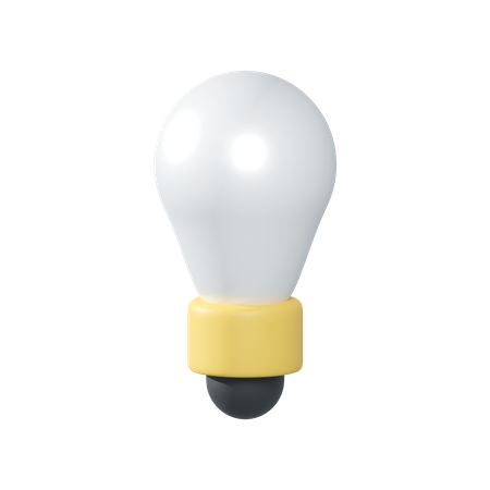 Light bulb 3D Illustration