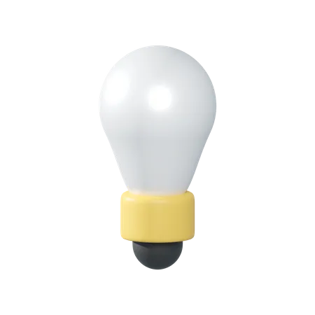 3 D Rendering Of Light Bulb Icon Isolated Idea Creative Icon 3D Illustration