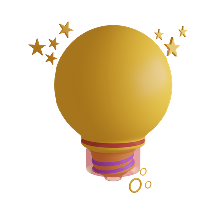 Light bulb 3D Icon