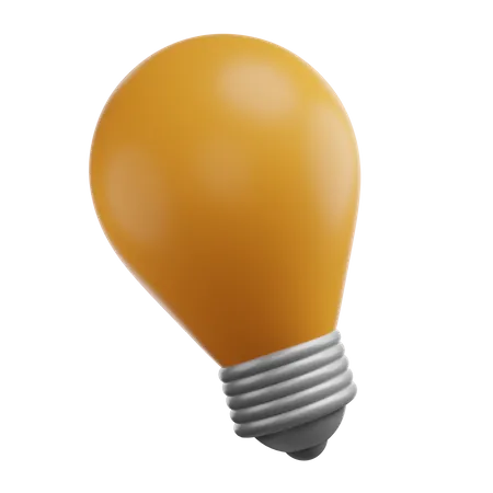Light Bulb 3 D Illustration 3D Icon