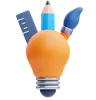 Light Bulb and Creative Tools