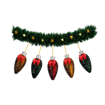 Light Bulb Ornament  3D Icon