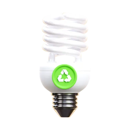 Light Bulb Recycling  3D Icon