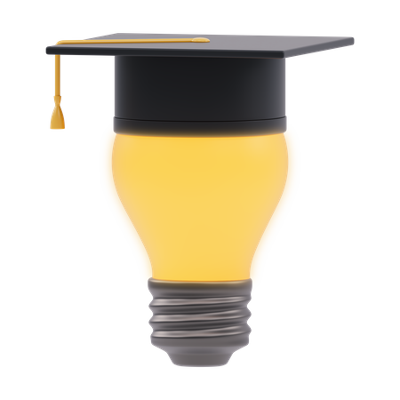 Light Bulb with Cap  3D Icon