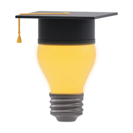 Light Bulb with Cap  3D Icon