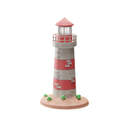 Light House 3D Illustration