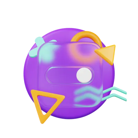 Light Mode Button  3D Icon