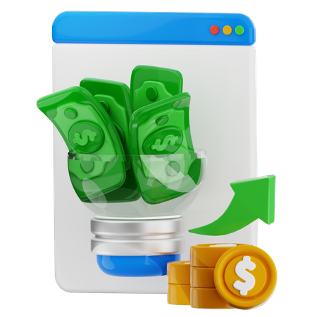 Light Money  3D Icon