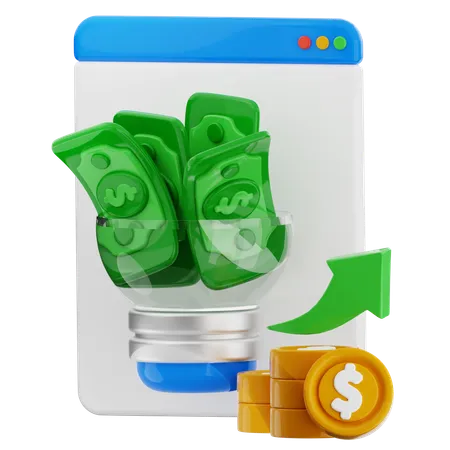 Light Money  3D Icon