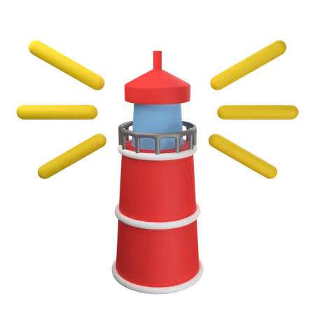 Light Tower  3D Icon