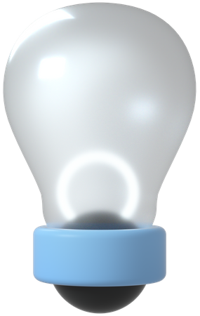 Lightbulb 3D Illustration