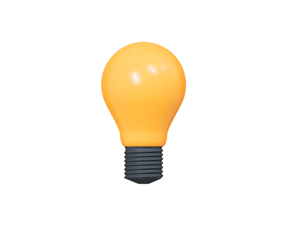 Lightbulb  3D Icon