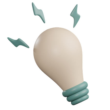 Lightbulb Idea  3D Icon