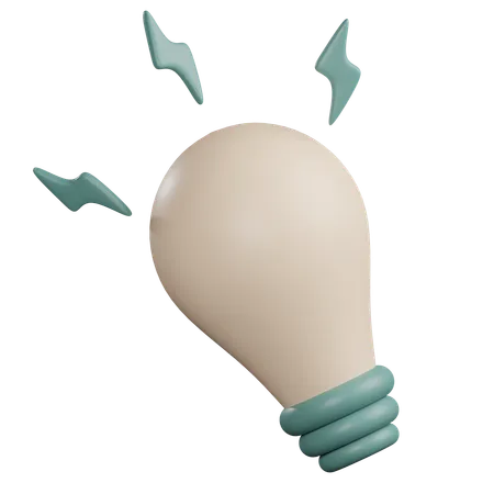 Lightbulb Idea  3D Icon