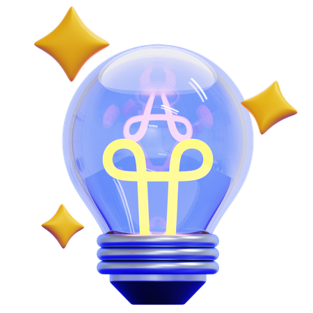 Lightbulb Moment  3D Icon