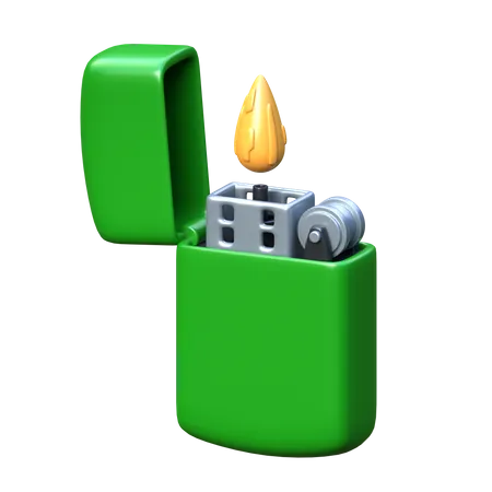Lighter 3 D Camping Icon 3D Icon
