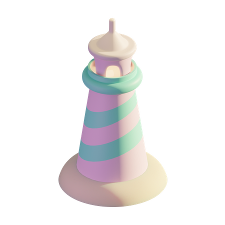 Lighthouse  3D Illustration