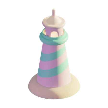 Lighthouse  3D Illustration