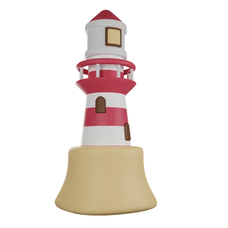 Lighthouse  3D Illustration